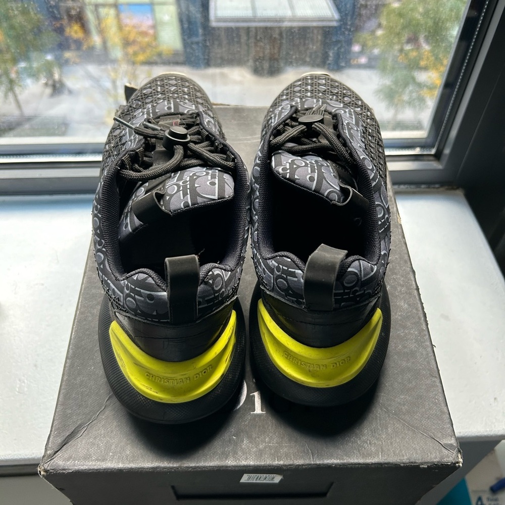 Dior Black Blue Logo Sneakers - Picture 3 of 4